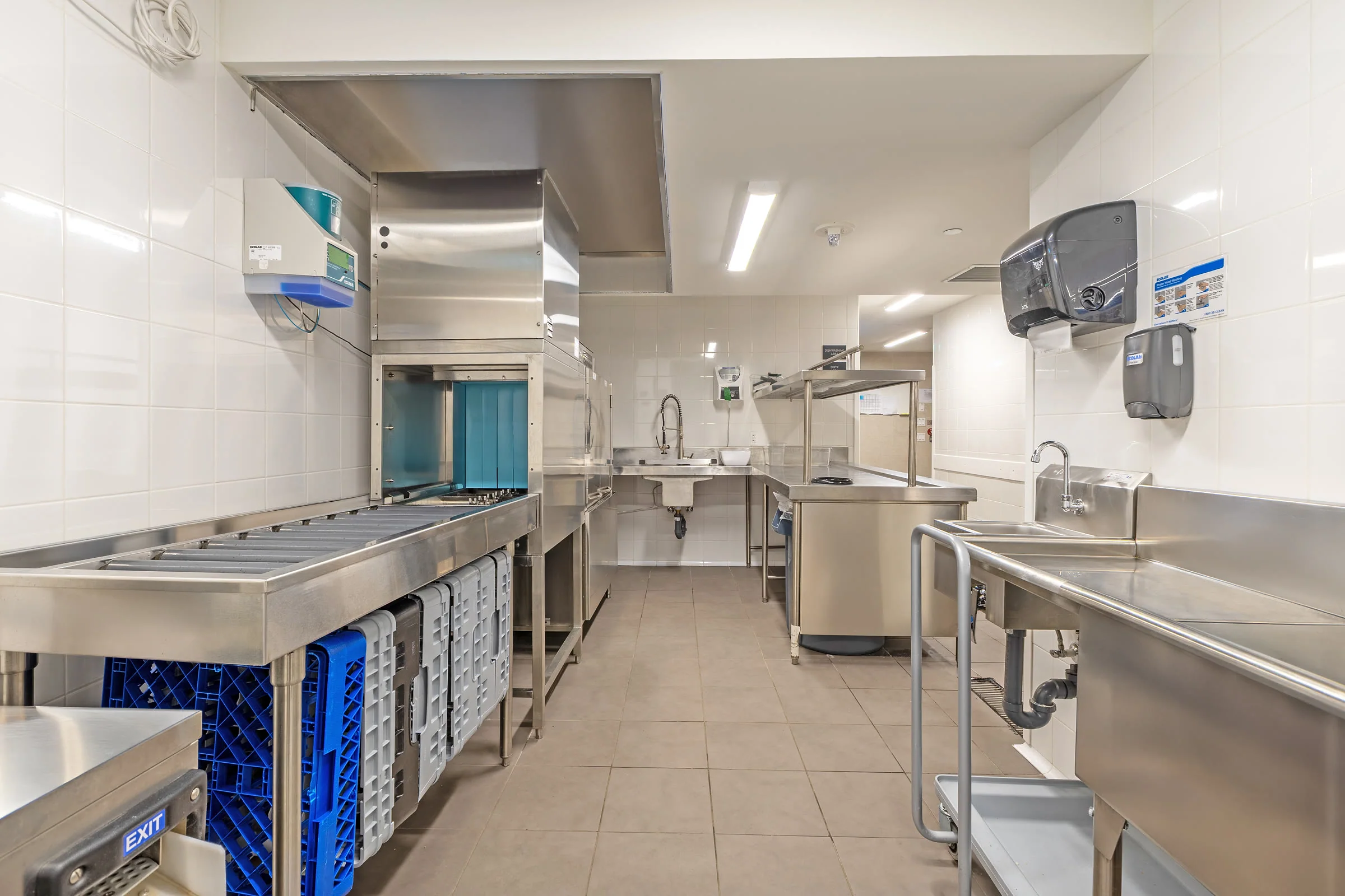 Commercial kitchen equipment installed for a hospitality project