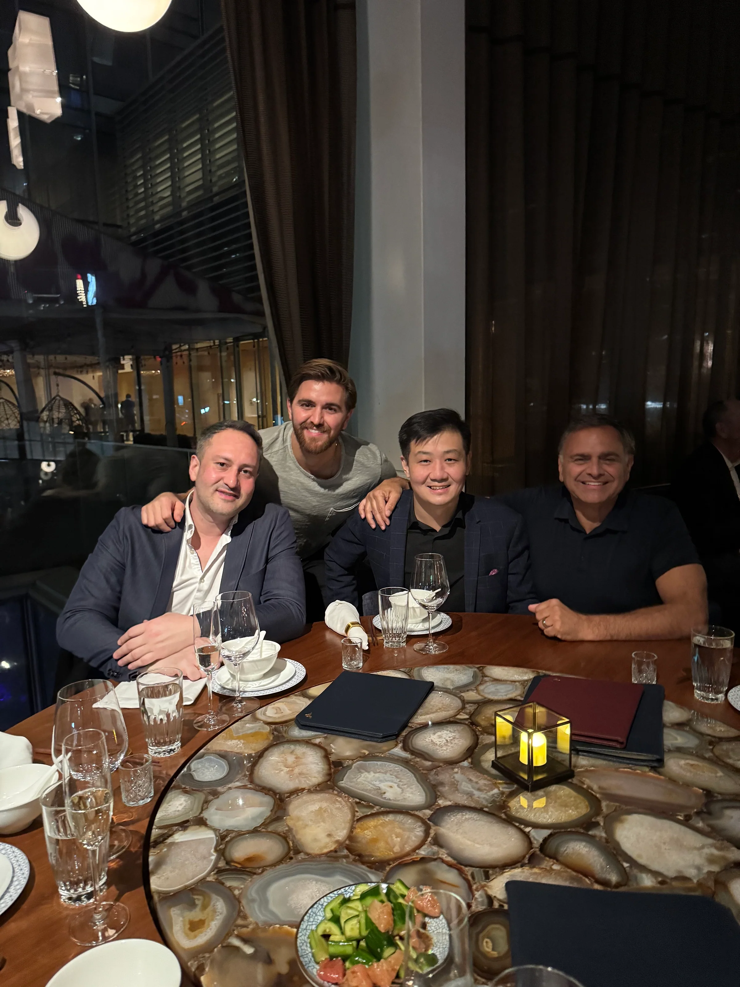 A client dinner — the long-term relationship after the build